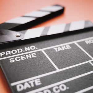 photo of a clapper board for our blog post on video production services