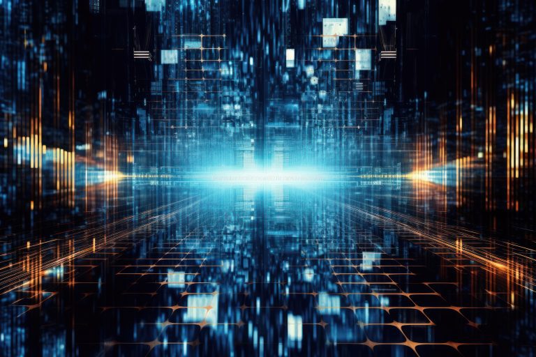 high tech background photo for our blog about artificial intelligence